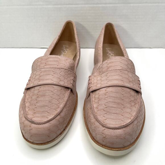 Life Stride Velocity 2.0 Pink Faux Snakeskin Leather Zee Slip On Flat Loafer 9.5 - Picture 3 of 11